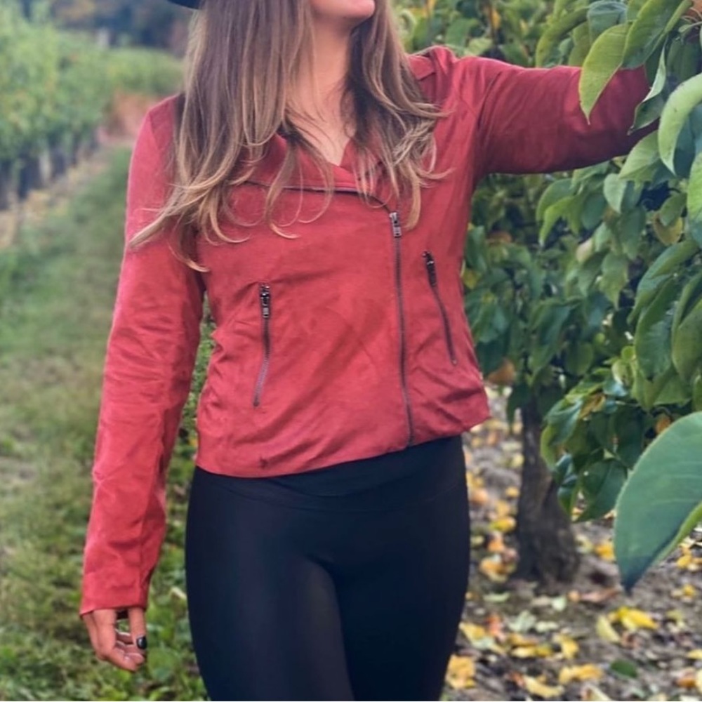 Rustic suede jacket